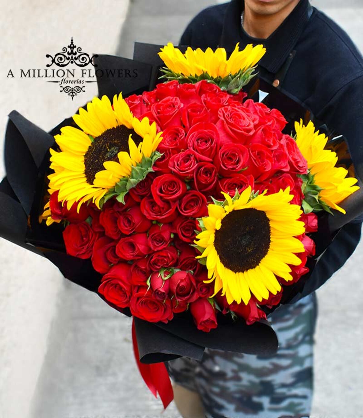 Diseños Florales Girasoles - Florería A Million Flowers